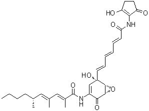 Manumycin a,from strephtomyces parvulus Structure,52665-74-4Structure