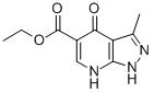 3-Methyl-4-oxo-4,7-dihydro-1h-pyrazolo[3,4-b]pyridine-5-carboxylic acid ethyl ester Structure,52744-83-9Structure