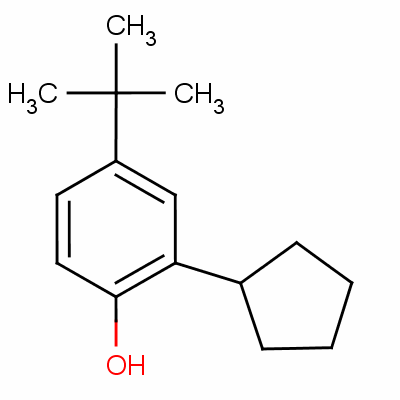 4-Tert-butyl-2-cyclopentylphenol Structure,52762-67-1Structure