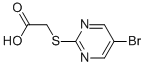 [(5-Bromo-2-pyrimidinyl)thio]acetic acid Structure,52767-92-7Structure