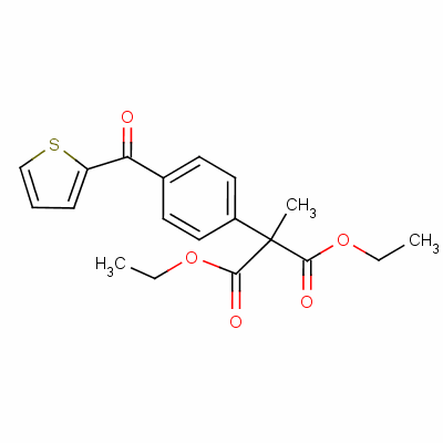 Diethyl methyl [4-(2-thienylcarbonyl)phenyl ]malonate Structure,52779-57-4Structure