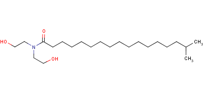 N,n-bis(2-hydroxyethyl)isooctadecan-1-amide Structure,52794-79-3Structure