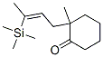 2-Methyl-2-(3-trimethylsilanyl-but-2-enyl)-cyclohexanone Structure,52815-01-7Structure