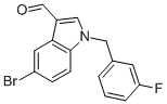 1-(3-Fluorobenzyl)-5-bromo-1h-indole-3-carbaldehyde Structure,528887-87-8Structure