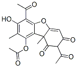 2,6-Diacetyl-9-acetyloxy-7-hydroxy-8,9b-dimethyl-1,3(2h,9bh)-dibenzofurandione Structure,52941-92-1Structure