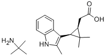 [(1R,3s)-2,2-dimethyl-3-(2-methyl-1h-indol-3-yl)cyclopropyl ]acetic acid Structure,530100-19-7Structure