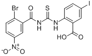 2-[[[(2-Bromo-5-nitrobenzoyl)amino]thioxomethyl ]amino]-5-iodo-benzoic acid Structure,530126-97-7Structure