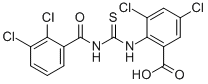 3,5-Dichloro-2-[[[(2,3-dichlorobenzoyl)amino]thioxomethyl ]amino]-benzoic acid Structure,530128-43-9Structure