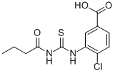 4-Chloro-3-[[[(1-oxobutyl)amino]thioxomethyl ]amino]-benzoic acid Structure,530130-81-5Structure