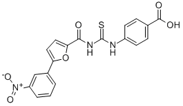 4-[[[[[5-(3-Nitrophenyl)-2-furanyl ]carbonyl ]amino]thioxomethyl ]amino]-benzoic acid Structure,530132-21-9Structure