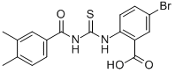 5-Bromo-2-[[[(3,4-dimethylbenzoyl)amino]thioxomethyl ]amino]-benzoic acid Structure,530133-68-7Structure