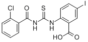 2-[[[(2-Chlorobenzoyl)amino]thioxomethyl ]amino]-5-iodo-benzoic acid Structure,530139-27-6Structure