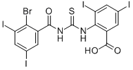 2-[[[(2-Bromo-3,5-diiodobenzoyl)amino]thioxomethyl ]amino]-3,5-diiodo-benzoic acid Structure,530140-57-9Structure