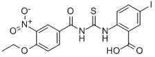 2-[[[(4-Ethoxy-3-nitrobenzoyl)amino]thioxomethyl ]amino]-5-iodo-benzoic acid Structure,530153-22-1Structure