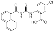 5-Chloro-2-[[[(1-naphthalenylcarbonyl)amino]thioxomethyl ]amino]-benzoic acid Structure,530155-65-8Structure