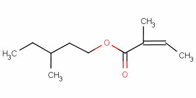 3-Methylpentyl 2-methylisocrotonate Structure,53082-58-9Structure