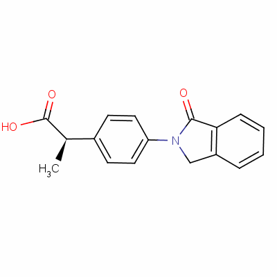 (R)-2-[4-(1,3-dihydro-1-oxo-2h-isoindol-2-yl)phenyl ]propionic acid Structure,53086-14-9Structure