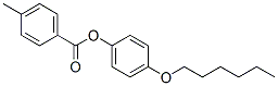 Benzoic acid, 4-methyl-, 4-(hexyloxy)phenyl ester Structure,53132-07-3Structure