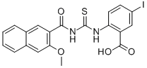 5-Iodo-2-[[[[(3-methoxy-2-naphthalenyl)carbonyl ]amino]thioxomethyl ]amino]-benzoic acid Structure,531515-30-7Structure