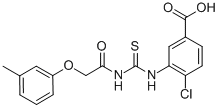 4-Chloro-3-[[[[(3-methylphenoxy)acetyl ]amino]thioxomethyl ]amino]-benzoic acid Structure,531515-31-8Structure