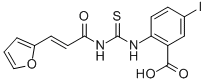 2-[[[[3-(2-Furanyl)-1-oxo-2-propenyl ]amino]thioxomethyl ]amino]-5-iodo-benzoic acid Structure,531515-71-6Structure