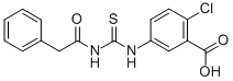 2-Chloro-5-[[[(phenylacetyl)amino]thioxomethyl ]amino]-benzoic acid Structure,531516-01-5Structure