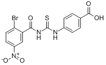 4-[[[(2-Bromo-5-nitrobenzoyl)amino]thioxomethyl ]amino]-benzoic acid Structure,531517-33-6Structure