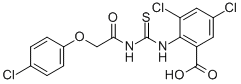 3,5-Dichloro-2-[[[[(4-chlorophenoxy)acetyl ]amino]thioxomethyl ]amino]-benzoic acid Structure,531527-91-0Structure