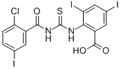 2-[[[(2-Chloro-5-iodobenzoyl)amino]thioxomethyl ]amino]-3,5-diiodo-benzoic acid Structure,531528-25-3Structure