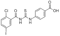 4-[[[(2-Chloro-5-iodobenzoyl)amino]thioxomethyl ]amino]-benzoic acid Structure,531531-42-7Structure