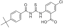 5-Chloro-2-[[[[4-(1,1-dimethylethyl)benzoyl ]amino]thioxomethyl ]amino]-benzoic acid Structure,531531-94-9Structure