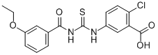 2-Chloro-5-[[[(3-ethoxybenzoyl)amino]thioxomethyl ]amino]-benzoic acid Structure,531532-36-2Structure