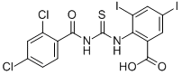 2-[[[(2,4-Dichlorobenzoyl)amino]thioxomethyl ]amino]-3,5-diiodo-benzoic acid Structure,531532-83-9Structure