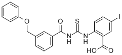 5-Iodo-2-[[[[3-(phenoxymethyl)benzoyl ]amino]thioxomethyl ]amino]-benzoic acid Structure,531534-43-7Structure