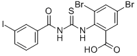 3,5-Dibromo-2-[[[(3-iodobenzoyl)amino]thioxomethyl ]amino]-benzoic acid Structure,531535-06-5Structure