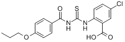 5-Chloro-2-[[[(4-propoxybenzoyl)amino]thioxomethyl ]amino]-benzoic acid Structure,531535-11-2Structure