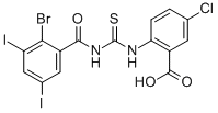 2-[[[(2-Bromo-3,5-diiodobenzoyl)amino]thioxomethyl ]amino]-5-chloro-benzoic acid Structure,531535-34-9Structure