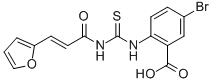 5-Bromo-2-[[[[3-(2-furanyl)-1-oxo-2-propenyl ]amino]thioxomethyl ]amino]-benzoic acid Structure,531537-52-7Structure