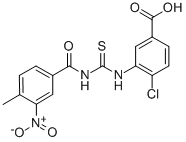 4-Chloro-3-[[[(4-methyl-3-nitrobenzoyl)amino]thioxomethyl ]amino]-benzoic acid Structure,531538-05-3Structure