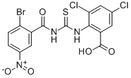 2-[[[(2-Bromo-5-nitrobenzoyl)amino]thioxomethyl ]amino]-3,5-dichloro-benzoic acid Structure,531538-19-9Structure