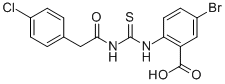 5-Bromo-2-[[[[(4-chlorophenyl)acetyl ]amino]thioxomethyl ]amino]-benzoic acid Structure,531542-49-1Structure