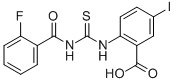 2-[[[(2-Fluorobenzoyl)amino]thioxomethyl ]amino]-5-iodo-benzoic acid Structure,531542-77-5Structure