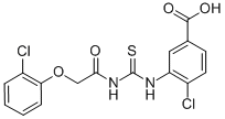 4-Chloro-3-[[[[(2-chlorophenoxy)acetyl ]amino]thioxomethyl ]amino]-benzoic acid Structure,531543-15-4Structure