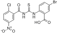 5-Bromo-2-[[[(2-chloro-5-nitrobenzoyl)amino]thioxomethyl ]amino]-benzoic acid Structure,531545-27-4Structure