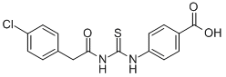 4-[[[[(4-Chlorophenyl)acetyl ]amino]thioxomethyl ]amino]-benzoic acid Structure,531545-59-2Structure