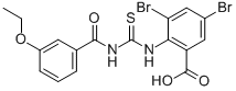 3,5-Dibromo-2-[[[(3-ethoxybenzoyl)amino]thioxomethyl ]amino]-benzoic acid Structure,531546-02-8Structure