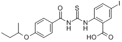 5-Iodo-2-[[[[4-(1-methylpropoxy)benzoyl ]amino]thioxomethyl ]amino]-benzoic acid Structure,531546-29-9Structure