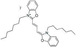 3,3-Diheptyloxacarbocyanine iodide Structure,53213-83-5Structure