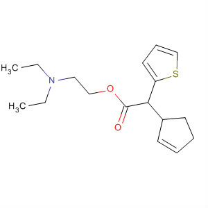 (2-Cyclopenten-1-yl)-2-thienylacetic acid 2-diethylaminoethyl ester Structure,53230-07-2Structure