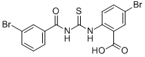 5-Bromo-2-[[[(3-bromobenzoyl)amino]thioxomethyl ]amino]-benzoic acid Structure,532388-05-9Structure